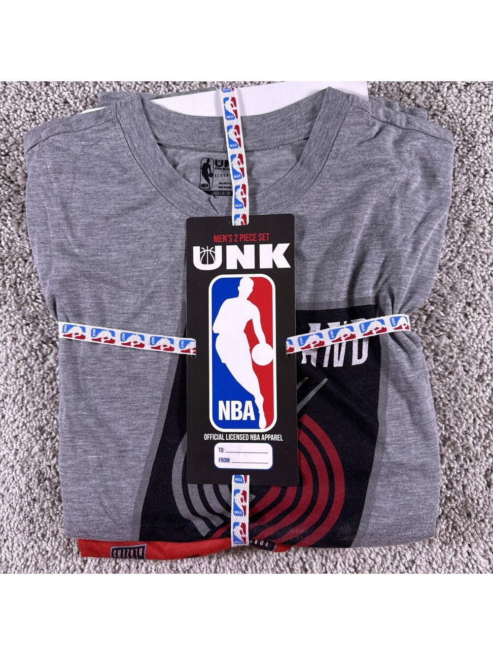 NWT NBA Portland Trailblazers Men’s 2 Piece Pajamas Size Large